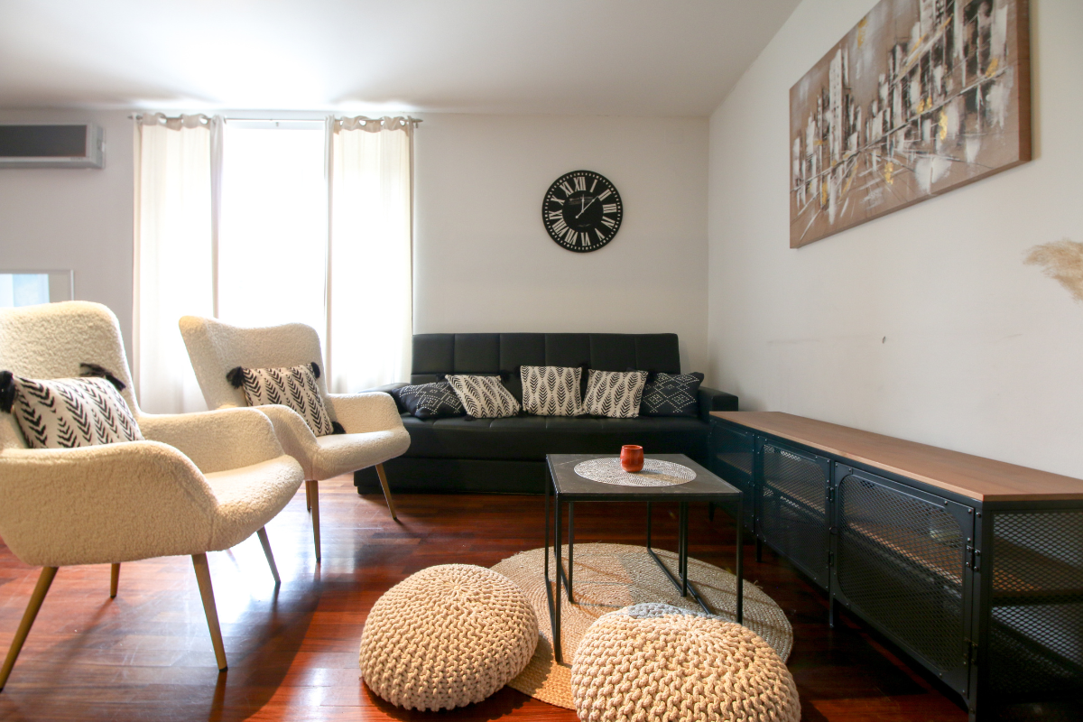 The picture shows one of our apartments.